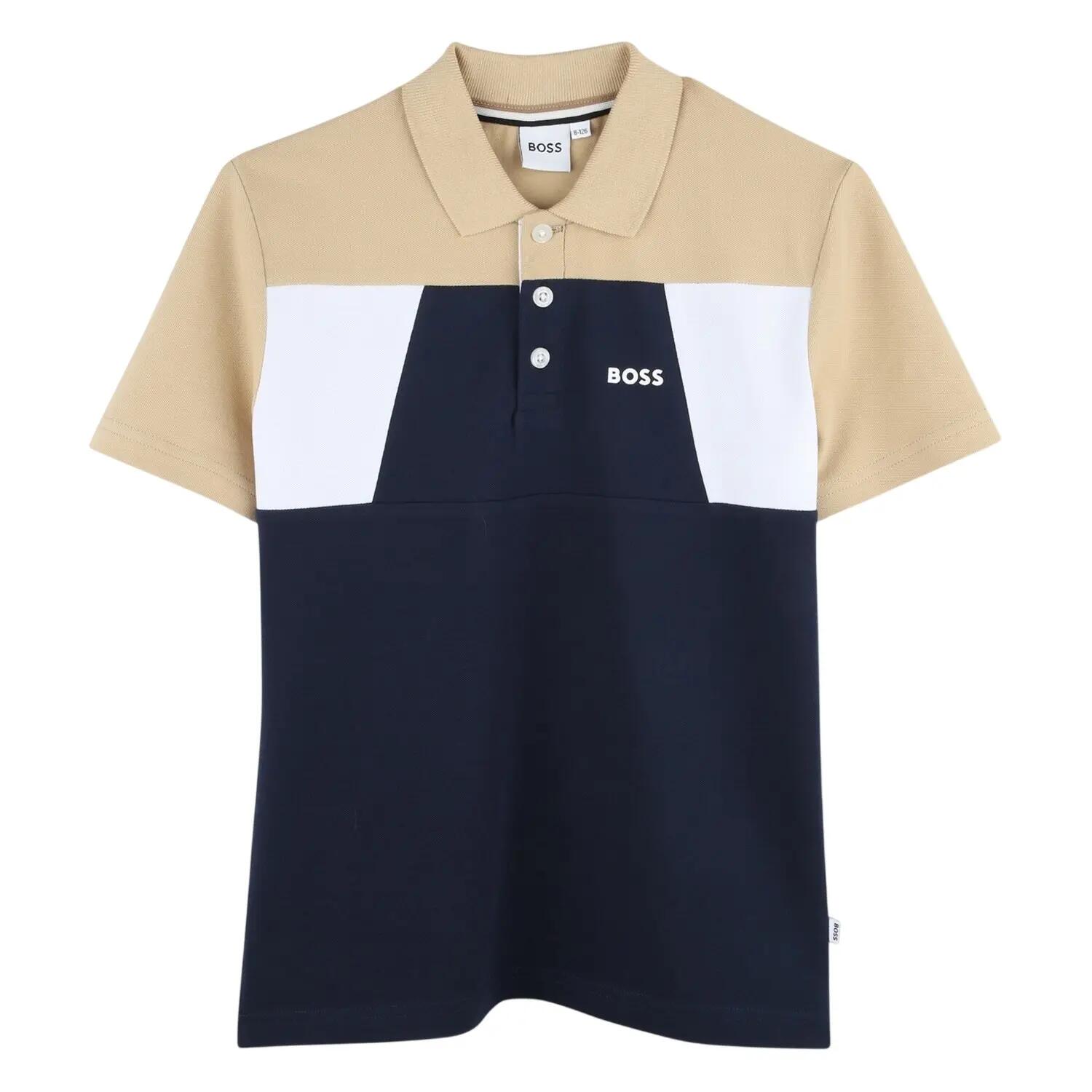 Boss Childrens/Kids Colour Block Polo Shirt