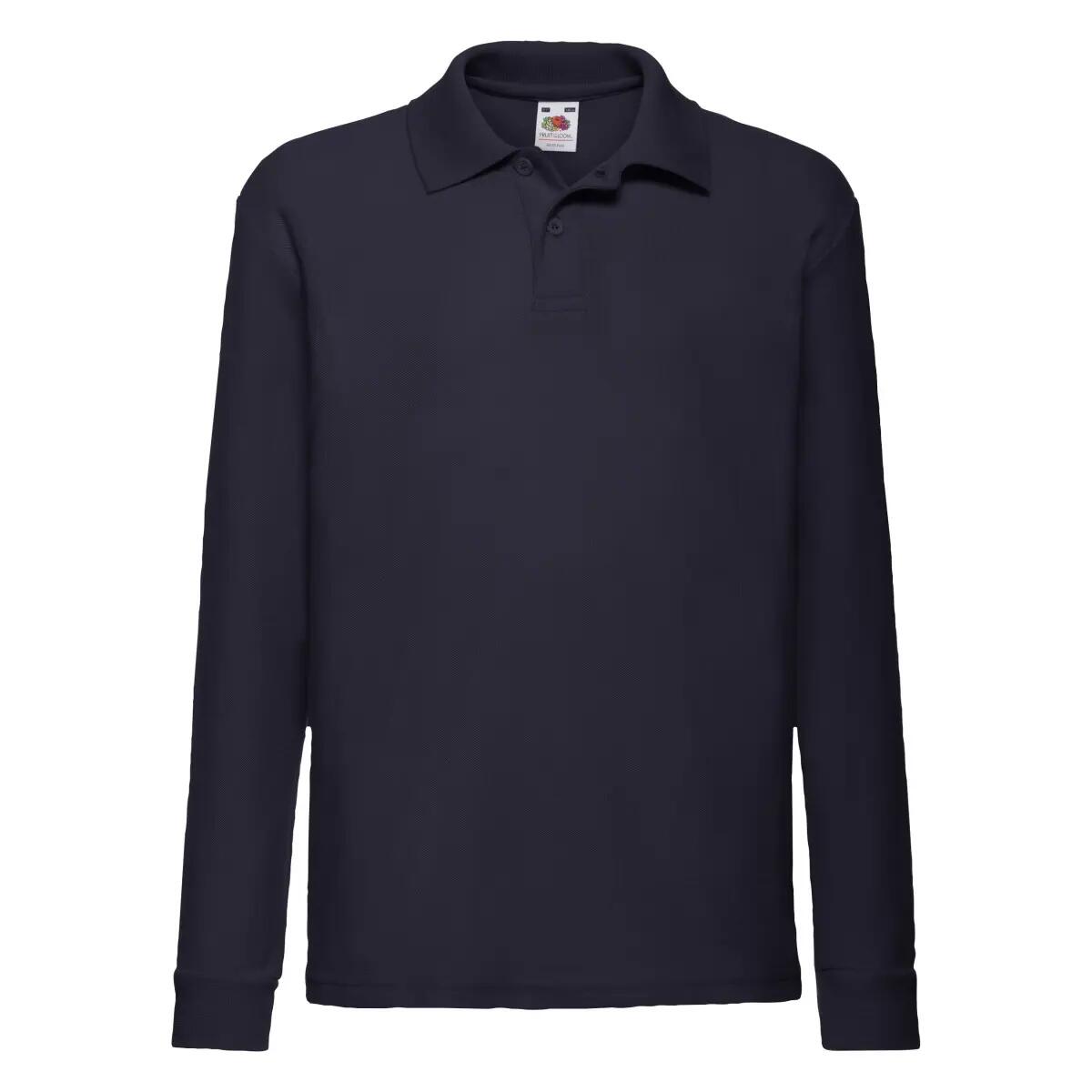 Fruit of the Loom Childrens/Kids Long-Sleeved Polo Shirt