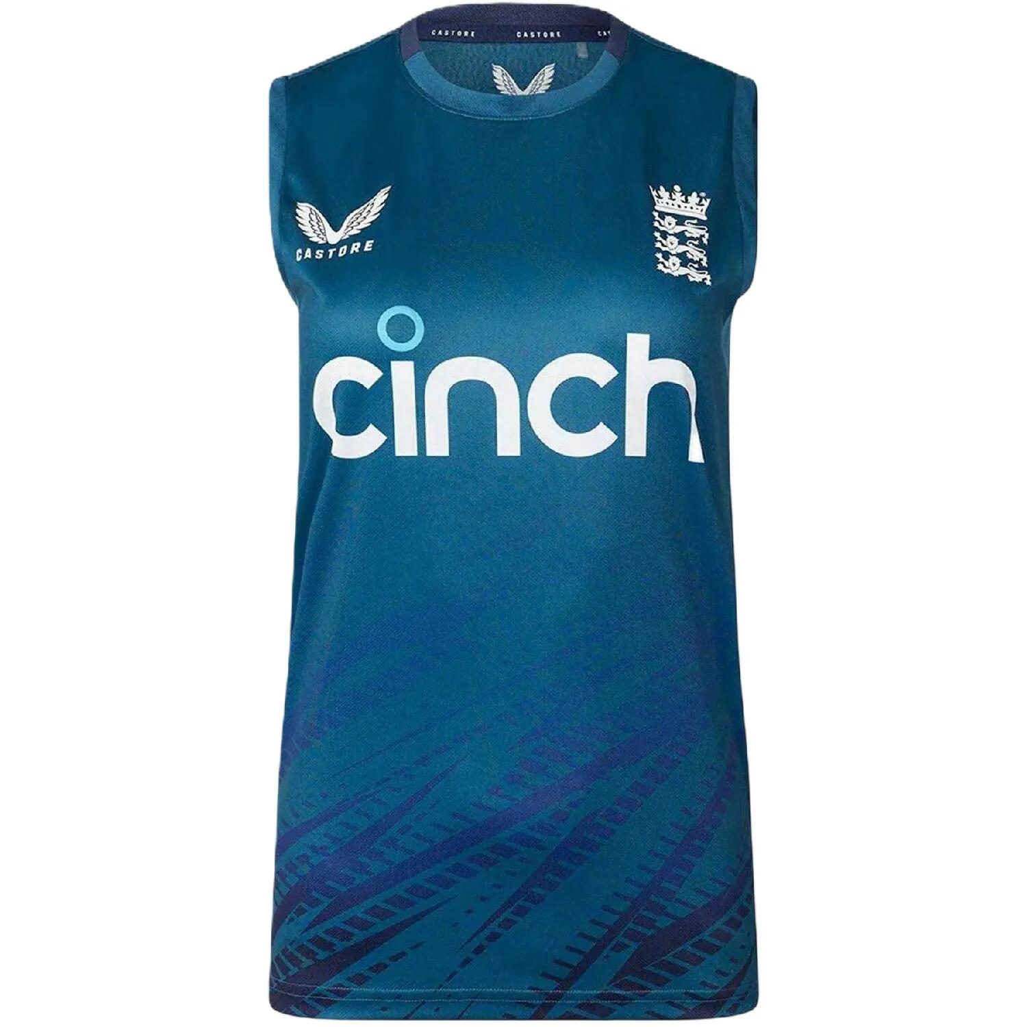 Castore Womens/Ladies England Cricket Tailored Sleeveless Vest Top