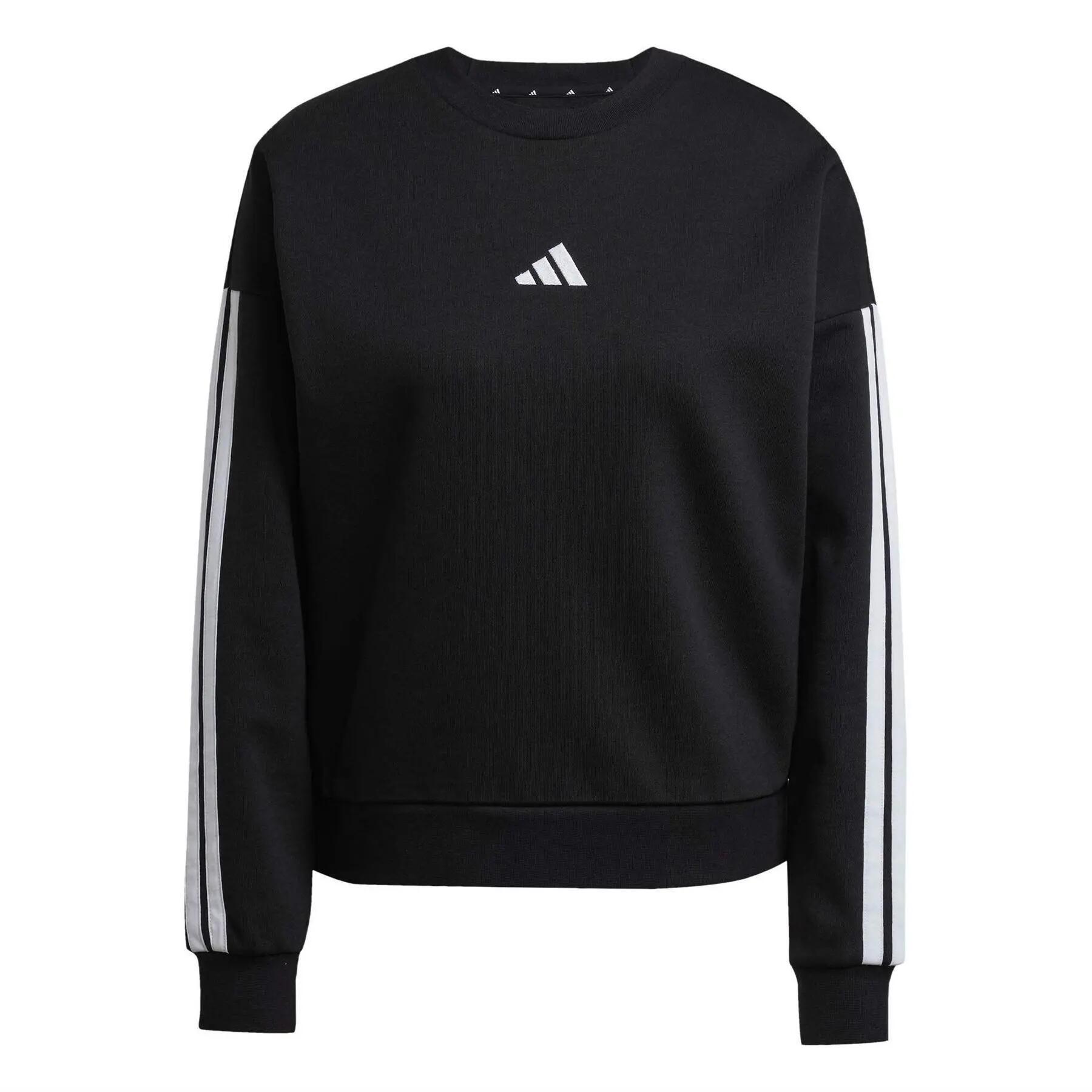 Adidas Womens/Ladies Studio Lounge 3 Stripes Loose Fit Sweatshirt