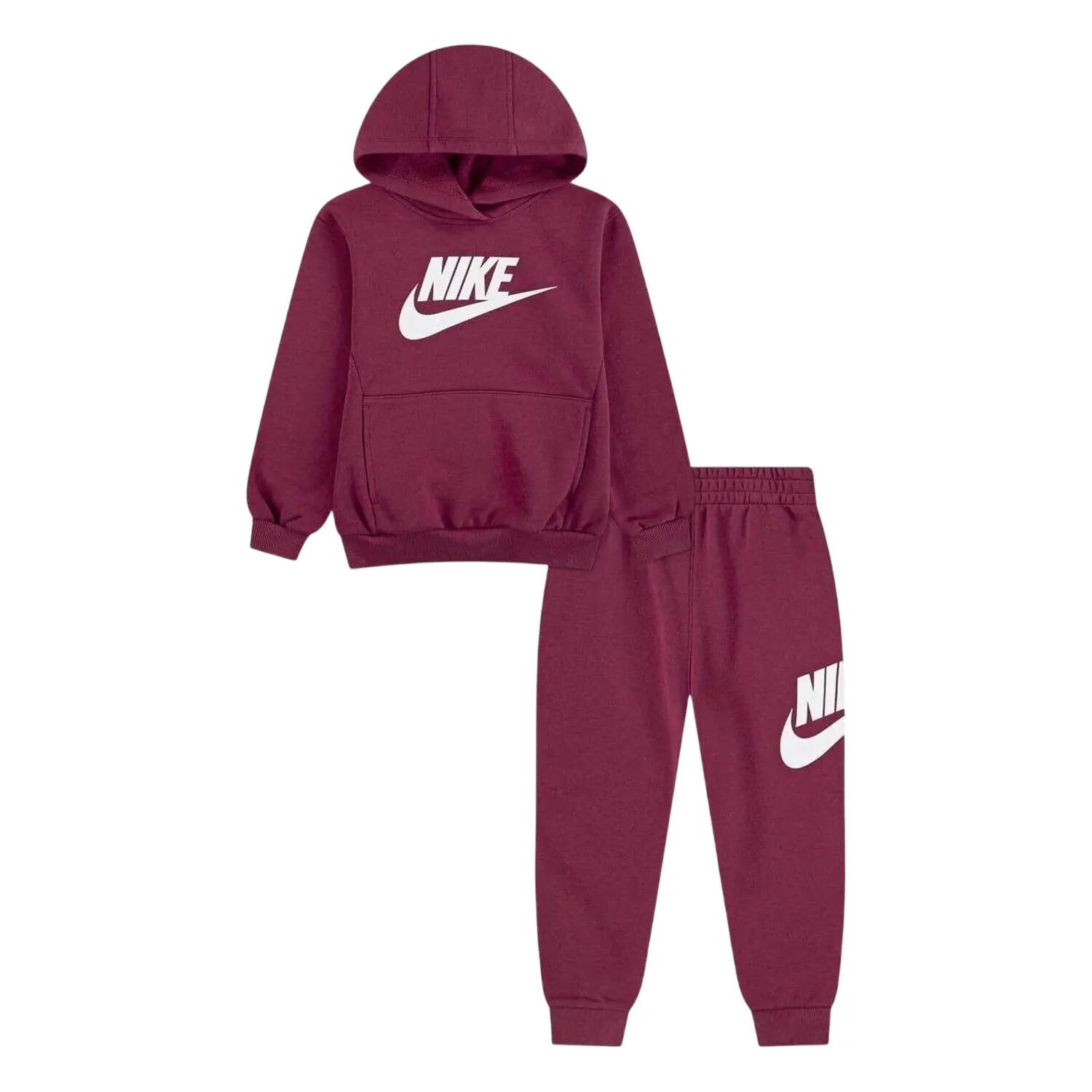 Nike Girls Fleece Long-Sleeved Tracksuit Set