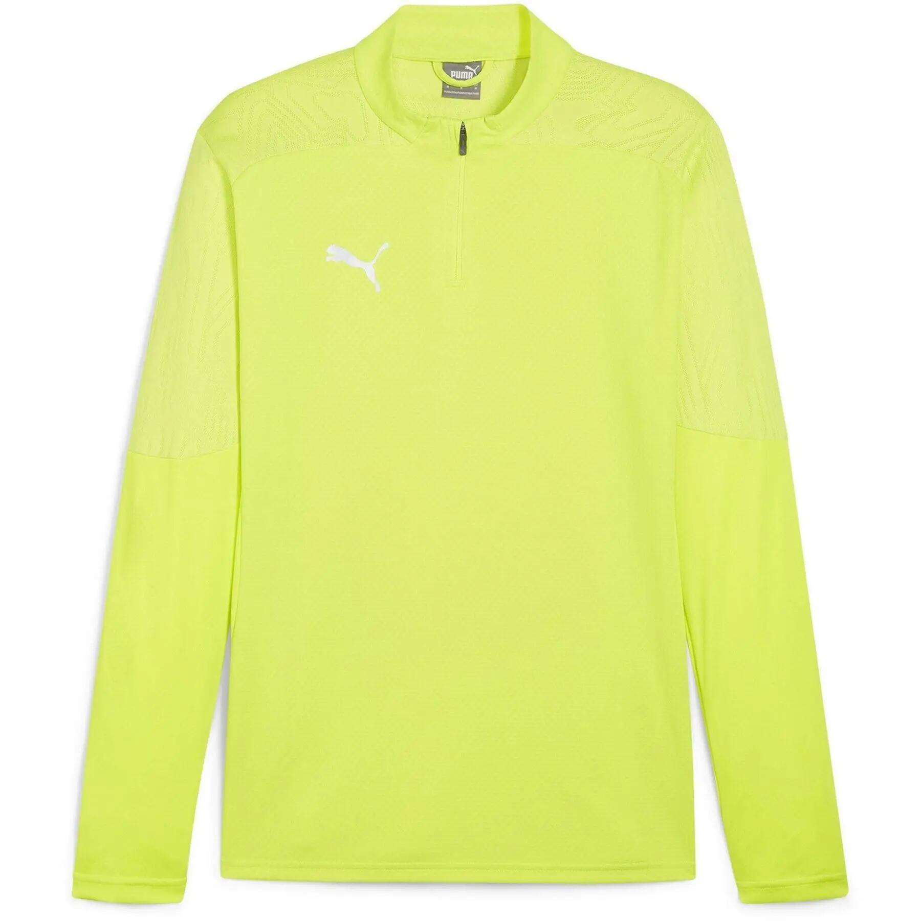Puma Mens TeamFinal Quarter Zip Training Fleece Top