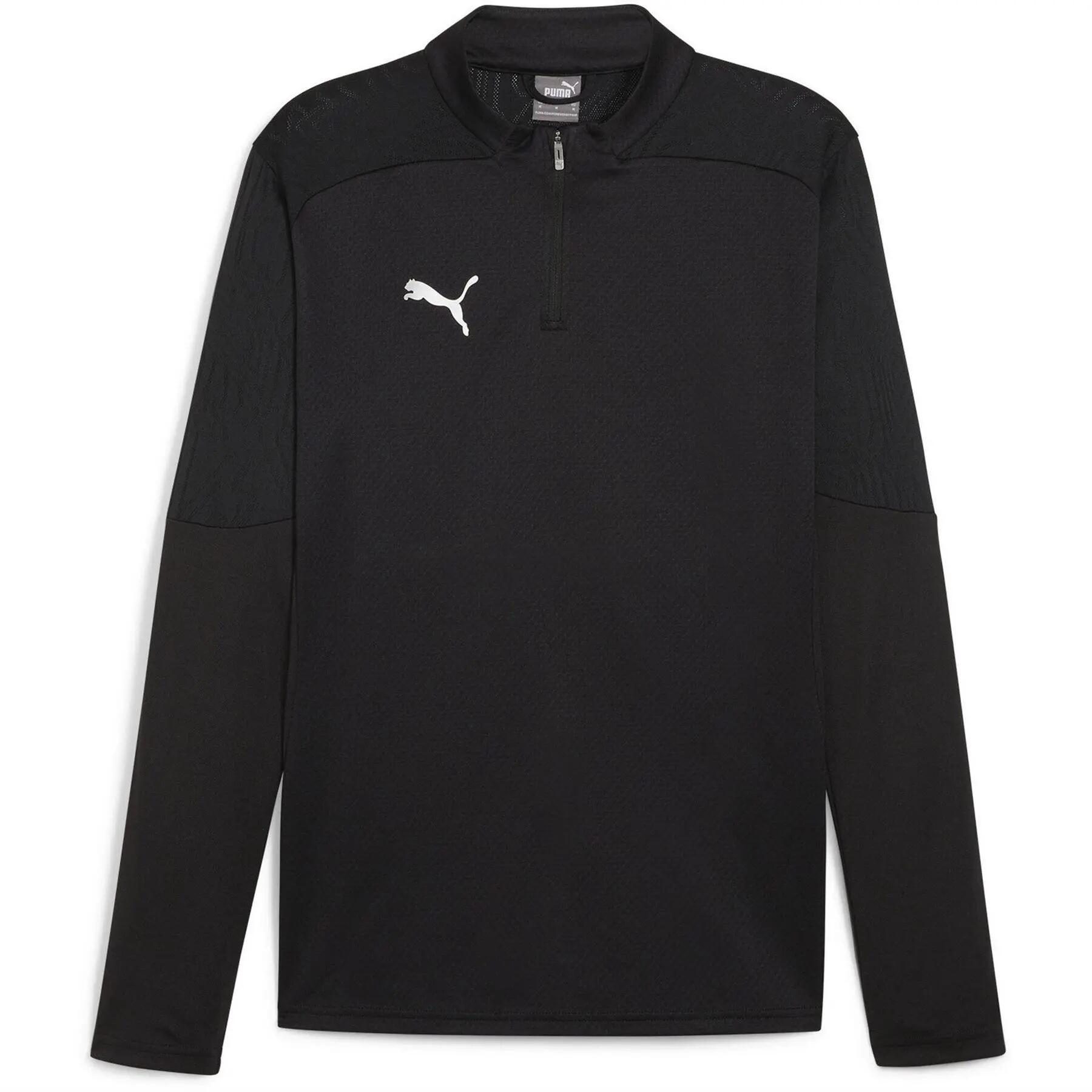 Puma Mens TeamFinal Quarter Zip Training Fleece Top