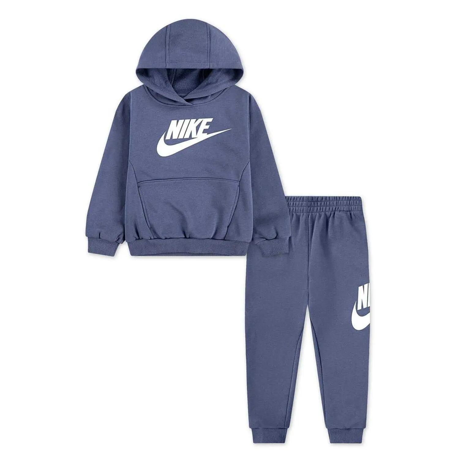 Nike Girls Fleece Long-Sleeved Tracksuit Set