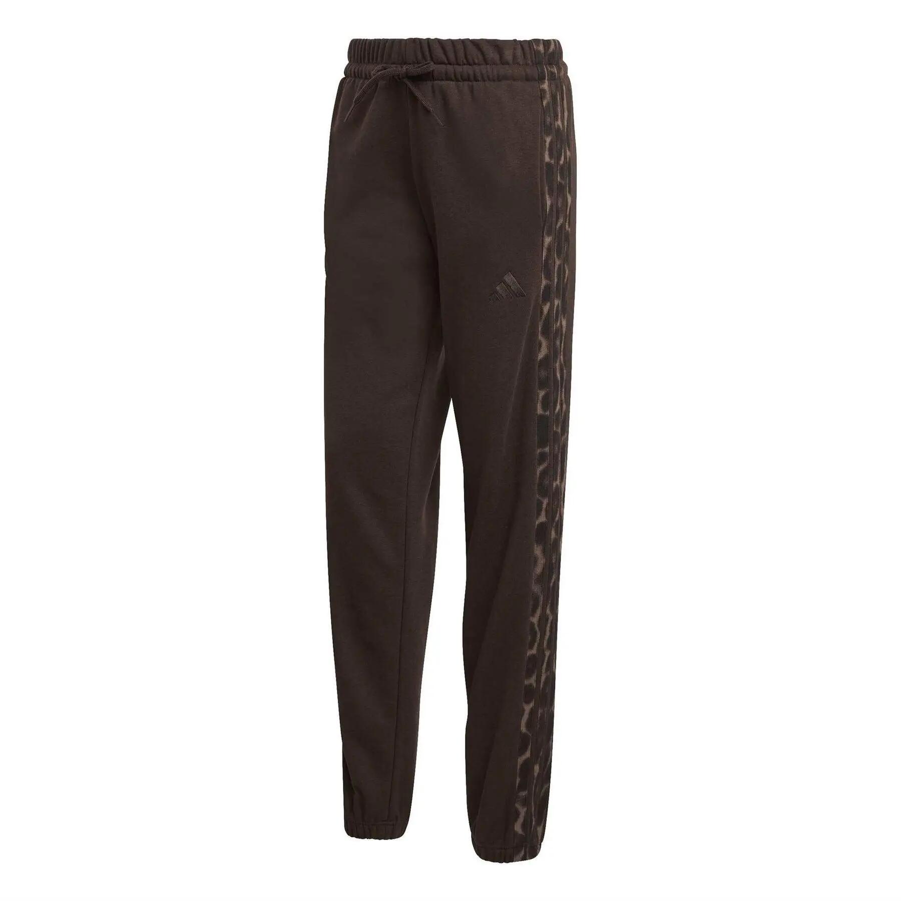 Adidas Womens/Ladies Leopard Print Joggers
