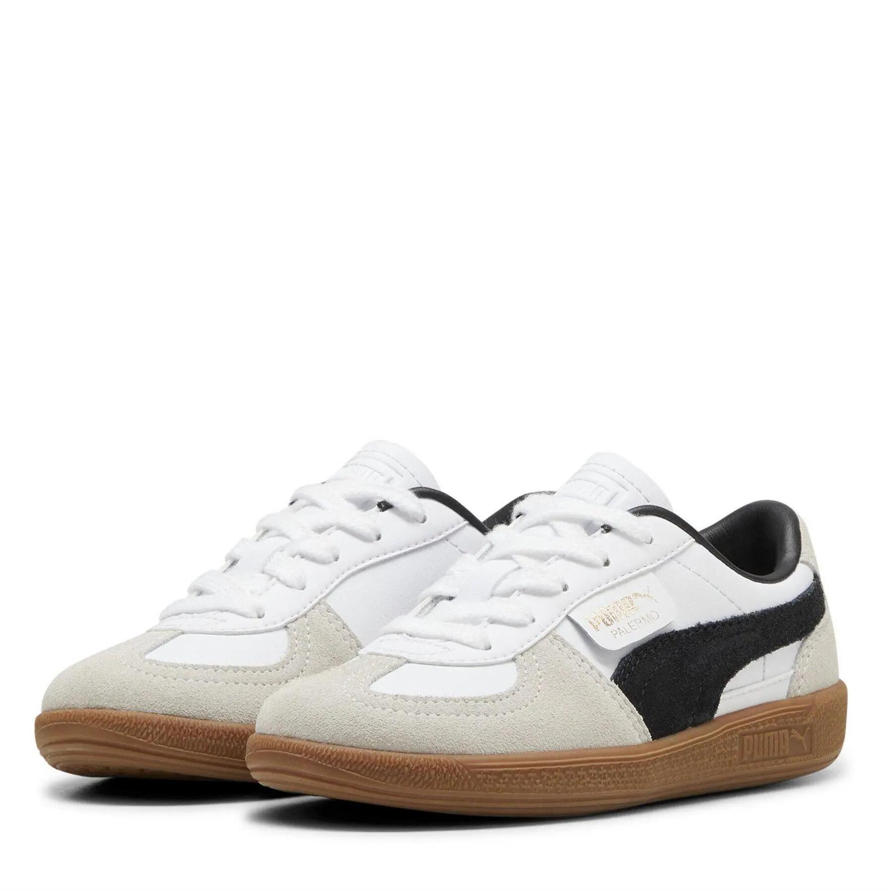 Puma Childrens/Kids Palermo Leather Low Cut Flat Trainers