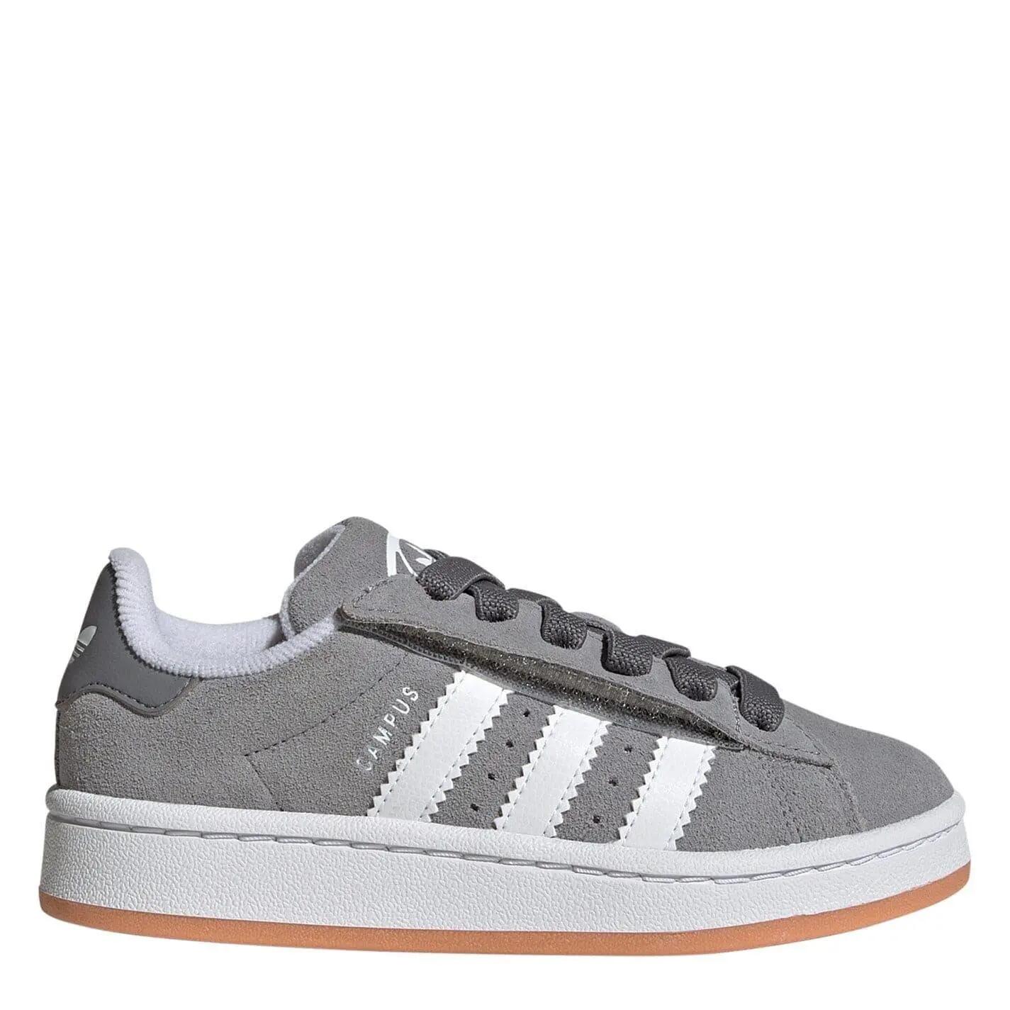Adidas Childrens/Kids Campus 00s 3 Stripes Suede Flat Trainers