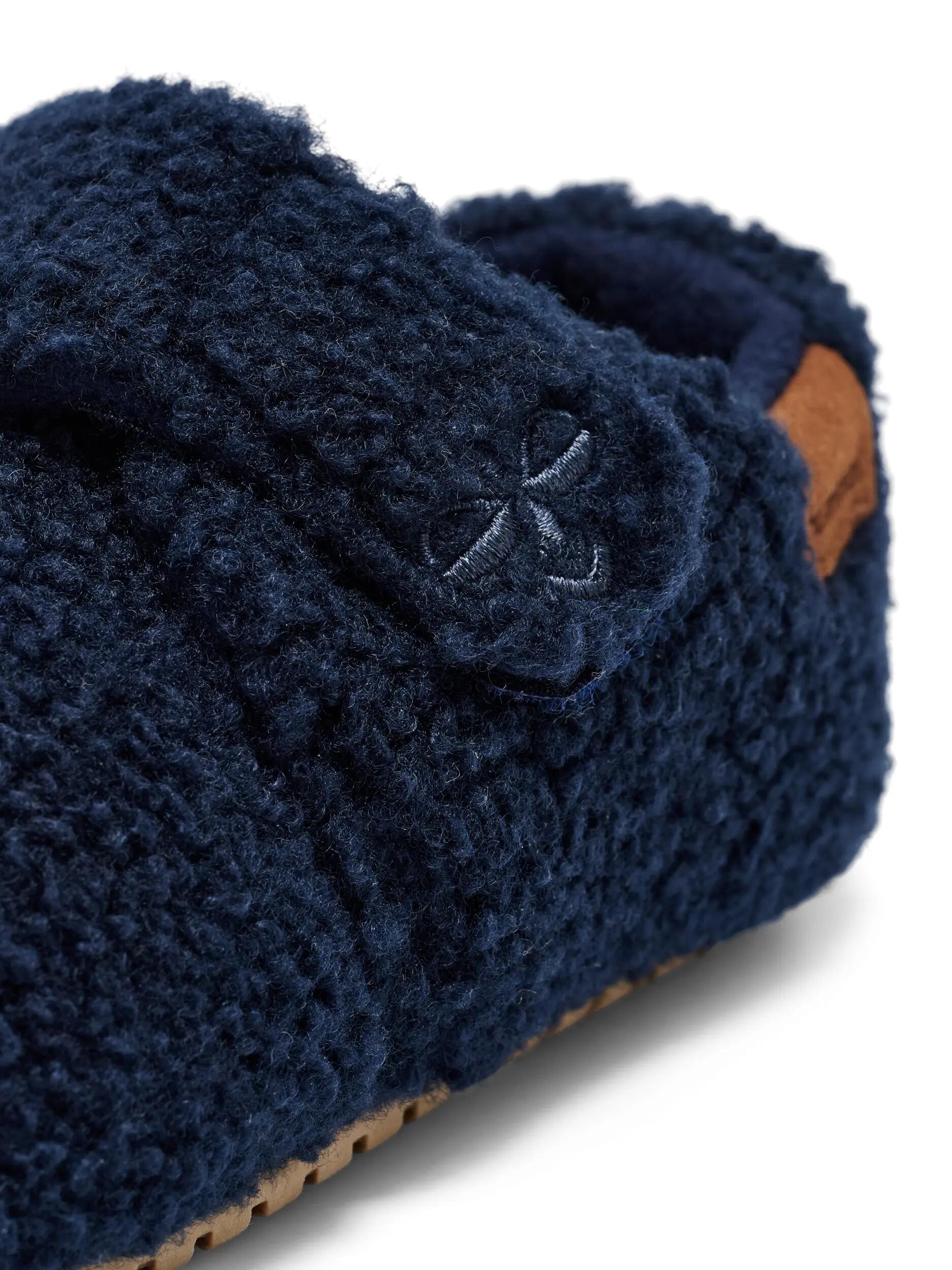 Fermeture Velcro Mocassin Teddy Slipper Intérieur Enfant 4/7