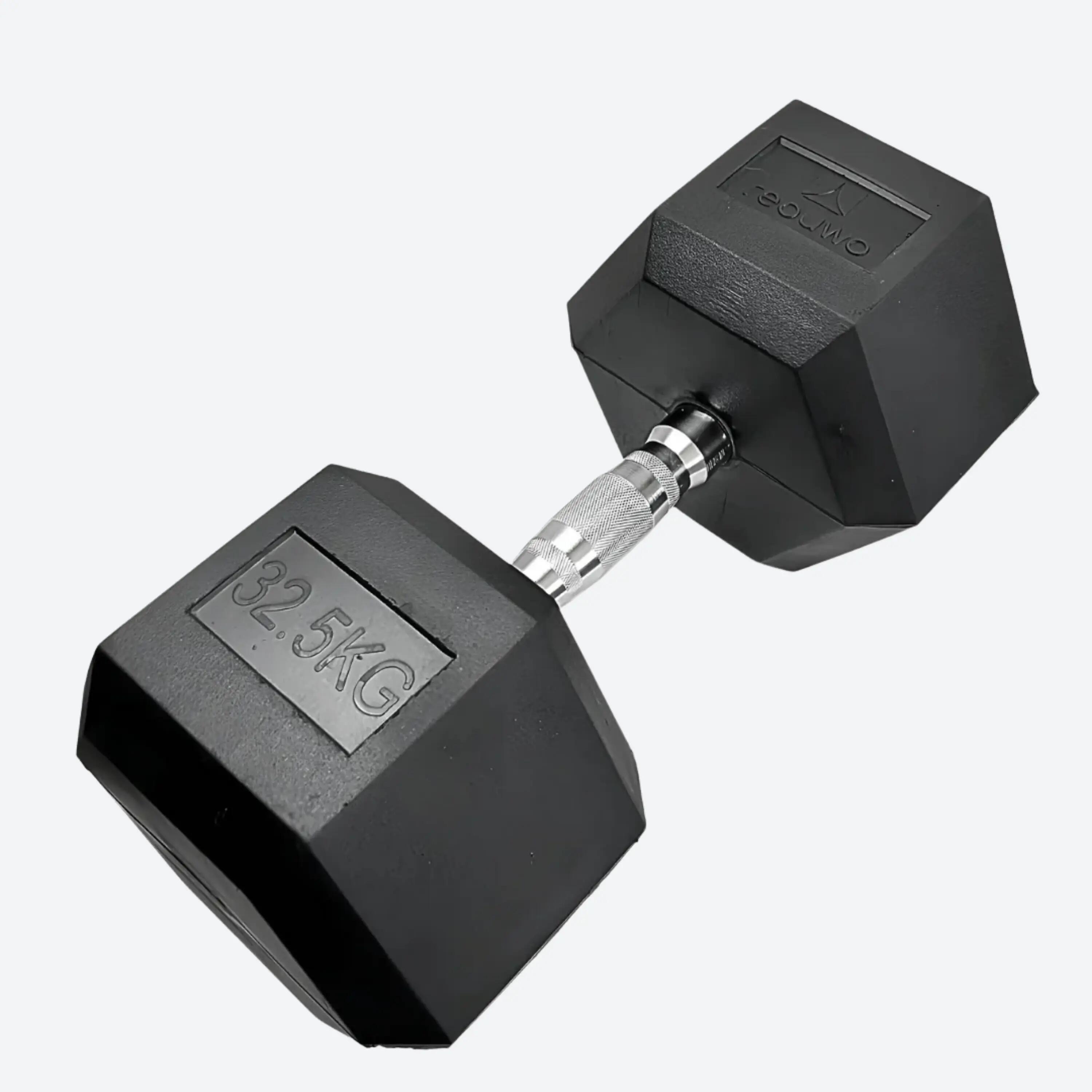 Rebuwo Hex Altıgen Kauçuk Kaplı Dambıl 32.5 kg 1 Adet 4/4