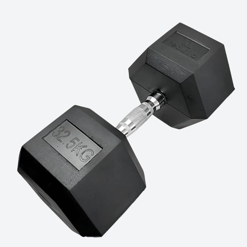 Rebuwo Hex Altıgen Kauçuk Kaplı Dambıl 32.5 kg 1 Adet
