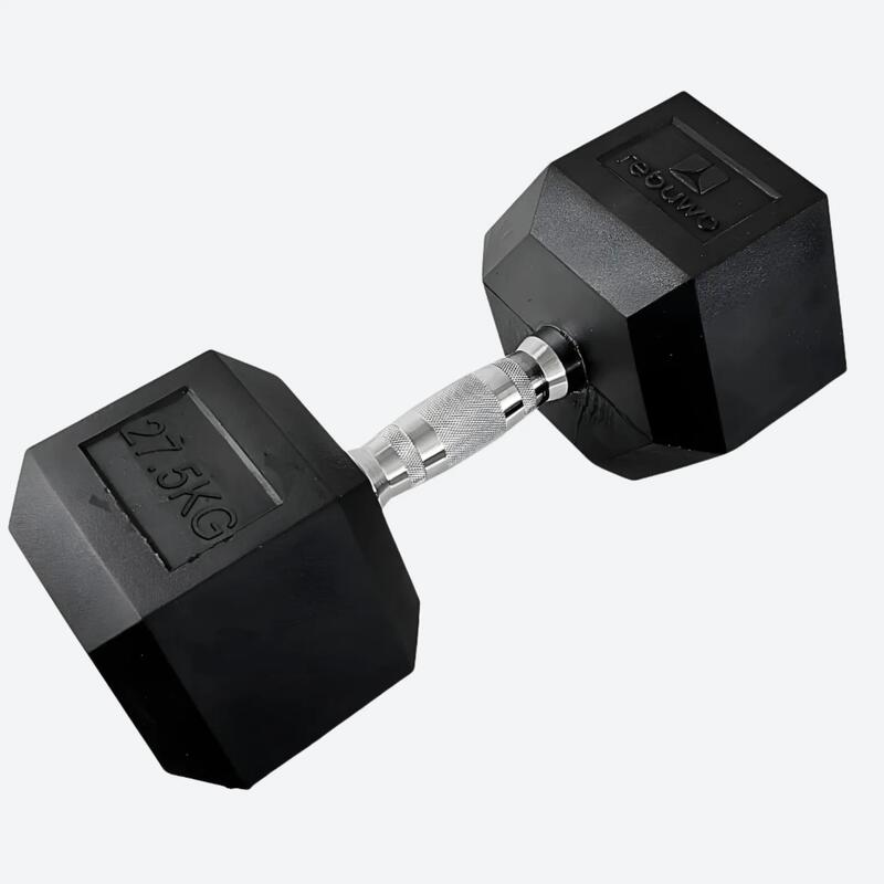 Rebuwo Hex Altıgen Kauçuk Kaplı Dambıl 27.5 kg 1 Adet