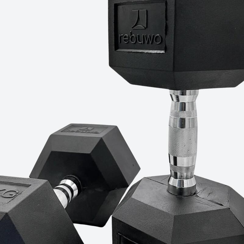 Rebuwo Hex Altıgen Kauçuk Kaplı Dambıl 32.5 kg 1 Adet