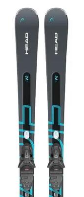 Head shape e-v8 sw + protector pr 11 gw all mountain ski's - 177cm - zwart
