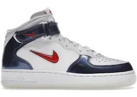 Chaussures - lifestyle - cuir mid-top - air force 1 - blanc/rouge 3/3