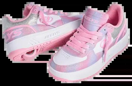 Heelys Rezerve Low Pink/Rainbow Chaussures à Roulettes