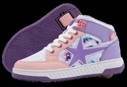 Breezy Skater Blanc/Mauve Chaussures à Roulettes