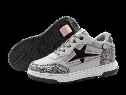 Breezy Gris Star Glitter Chaussures à Roulettes