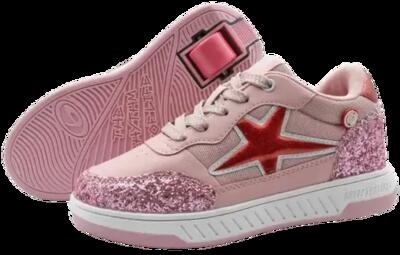 Breezy Neon Star Glitter Scarpe Con Rotelle - 32