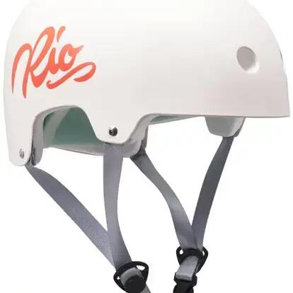Rio Roller Script Skate Helmet - L/XL - White