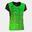 T-shirt manga curta Menina Joma Elite viii preto verde fluorescente