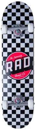 RAD Checkers Skateboard Komplettboard - 7.75" - Schwarz