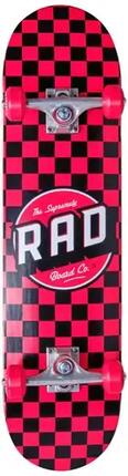 RAD Checkers Skateboard Komplettboard - 7.75" - Schwarz