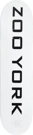 Zoo York Classic Logo Block Skateboard Deck - 8" - Weiß