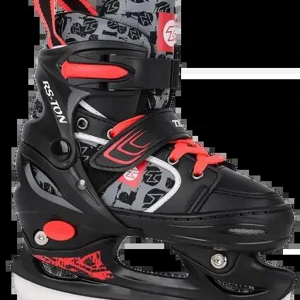 Tempish RS Ton Adjustable Kids Ice Skates - Black - 30-33