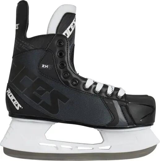 RH 6 - Patines de hockey sobre hielo - Adultos - Negro - Blanco
