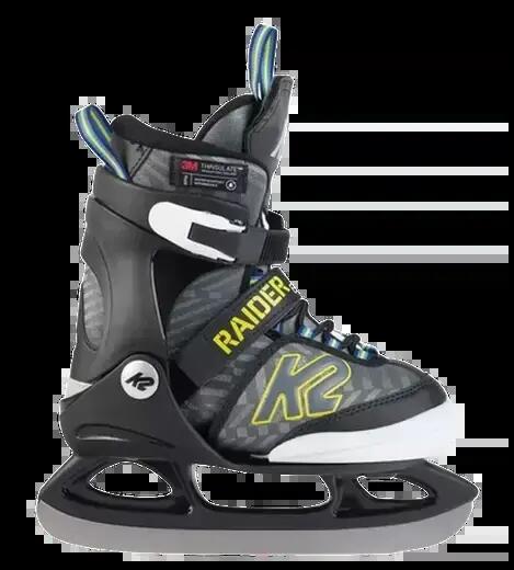 K2 Raider Beam Pattini da Ghiaccio Bambini - Nero/Giallo - 26-31 1/5