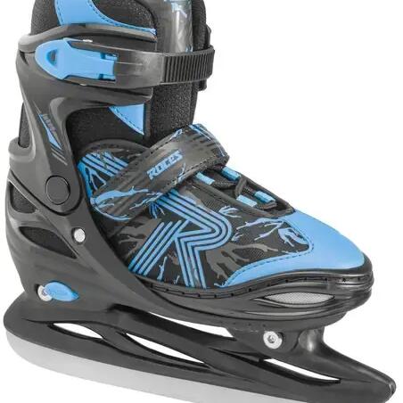 Roces Jokey 3.0 Kids Ice Skates - Black/Blue - 34-37