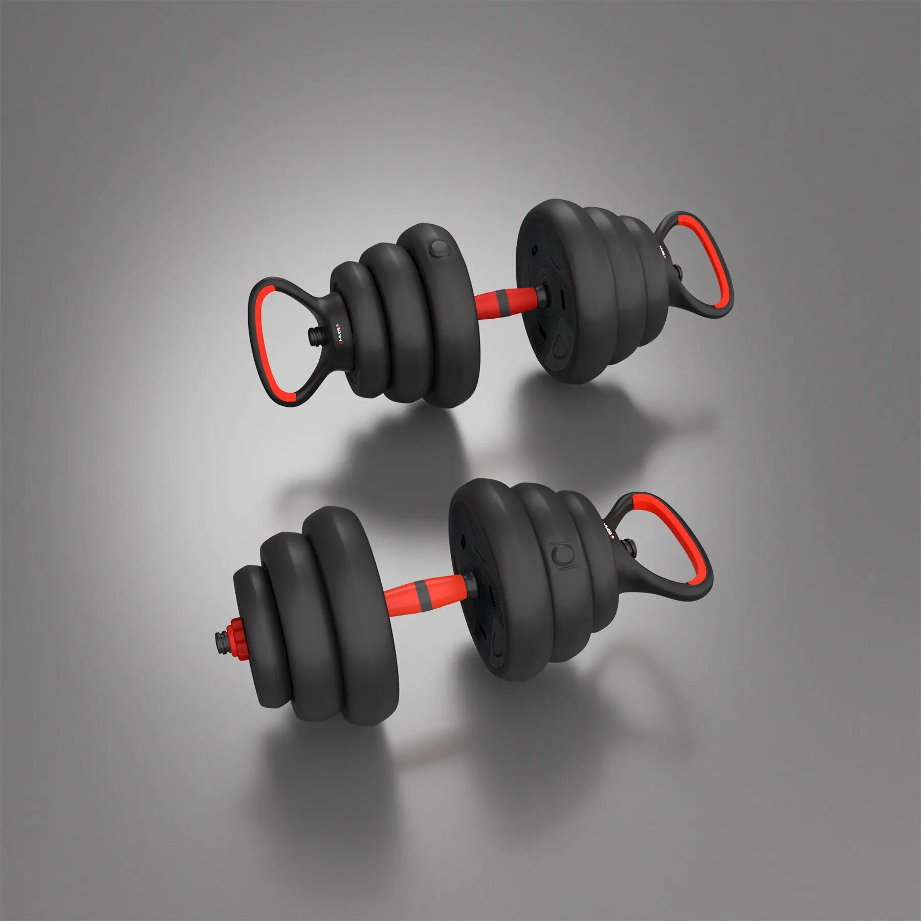 Zestaw ciężarów hantle/sztanga/kettlebell SET 6w1 HMS SGN 8/15