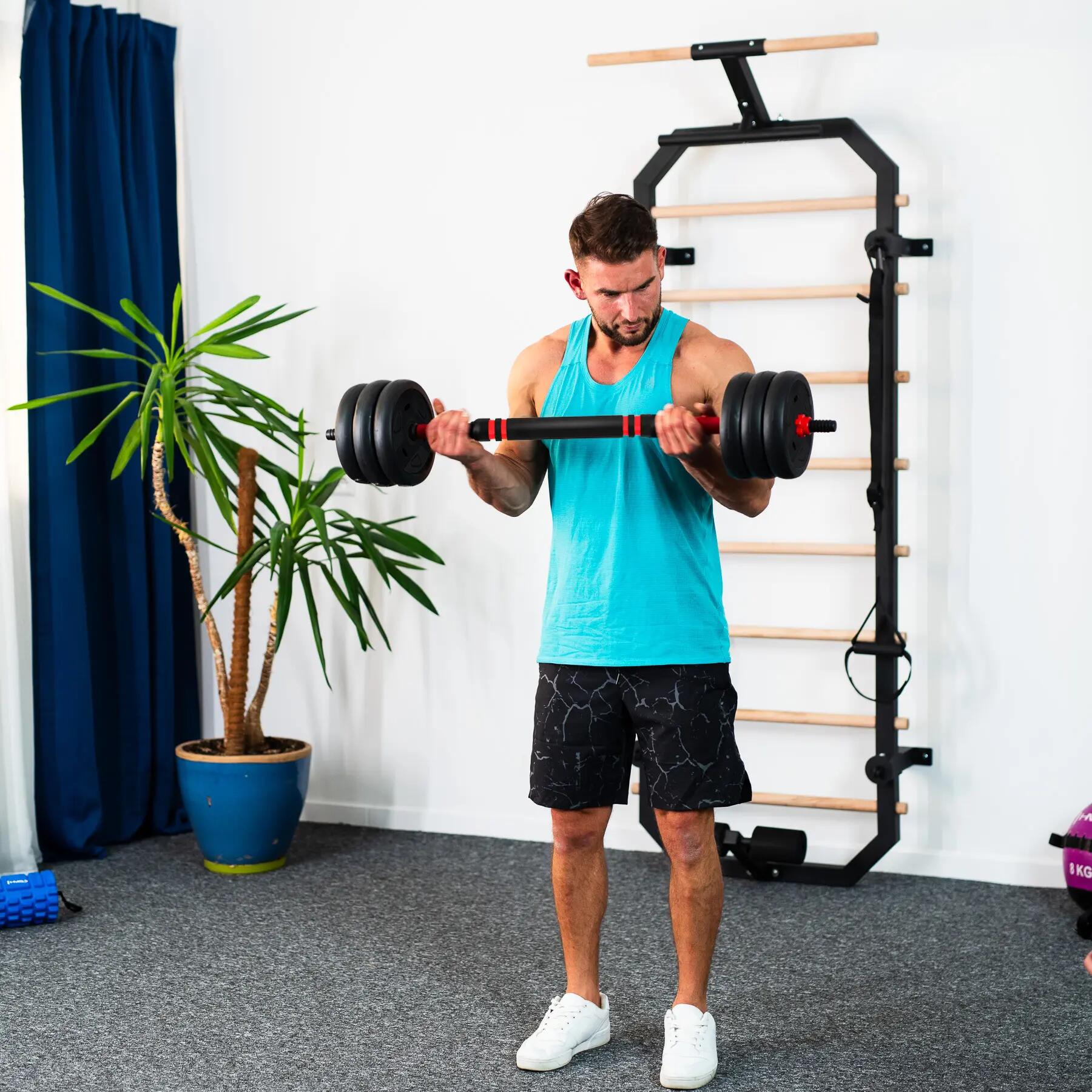Zestaw ciężarów hantle/sztanga/kettlebell SET 6w1 HMS SGN 13/15