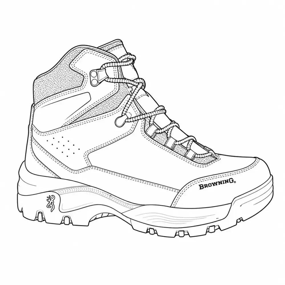 Chaussures de chasse Browning Pathfinder imperméables cuir et nylon 3/5