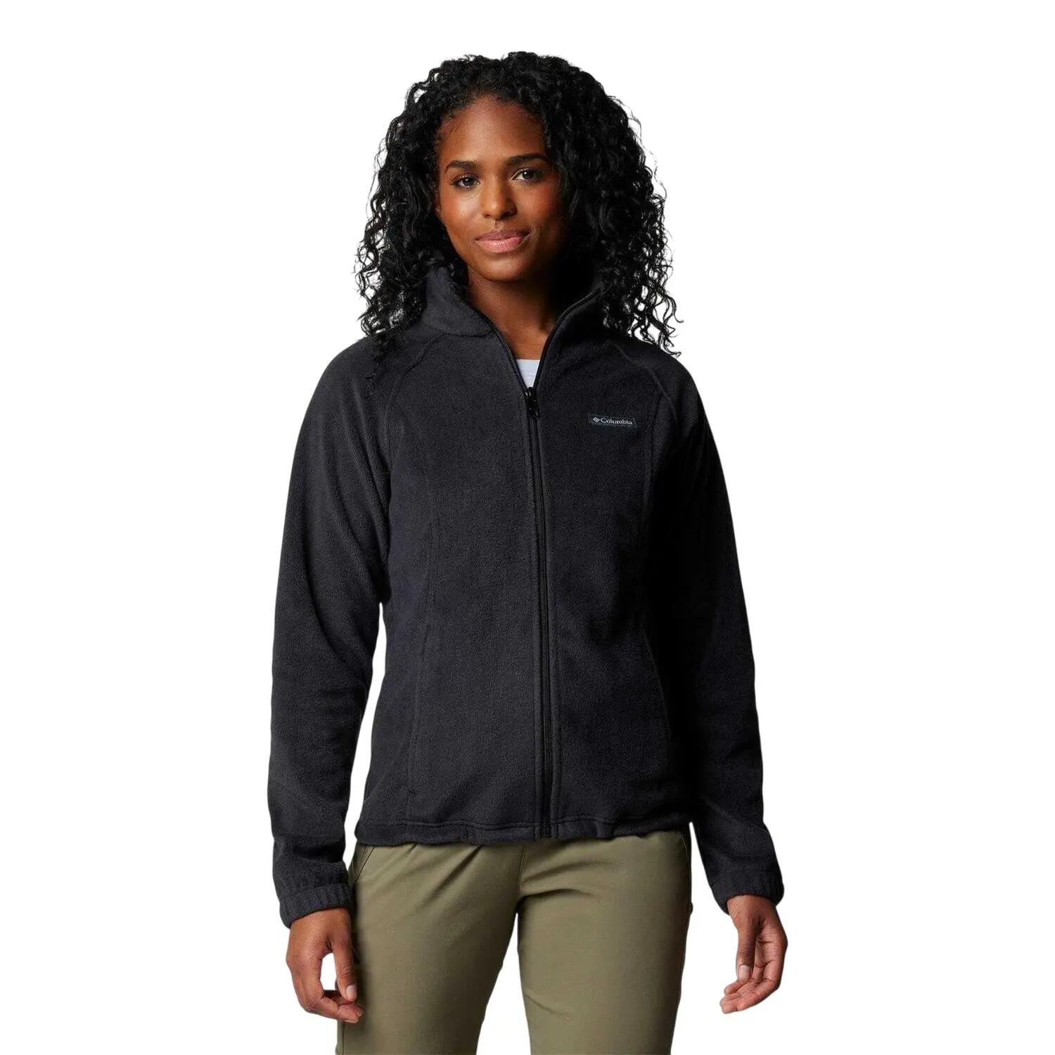 Giacca In Pile Cerniera Su Intera Lunghezza Donna Columbia Benton Nero 2/5