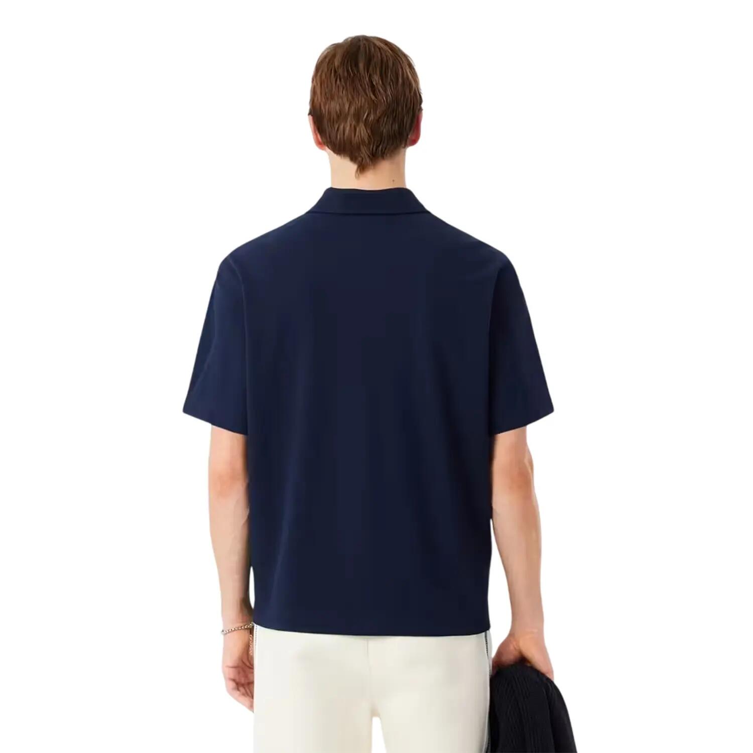 Camicia Revere Collare Uomo Lacoste Blu Navy 3/3