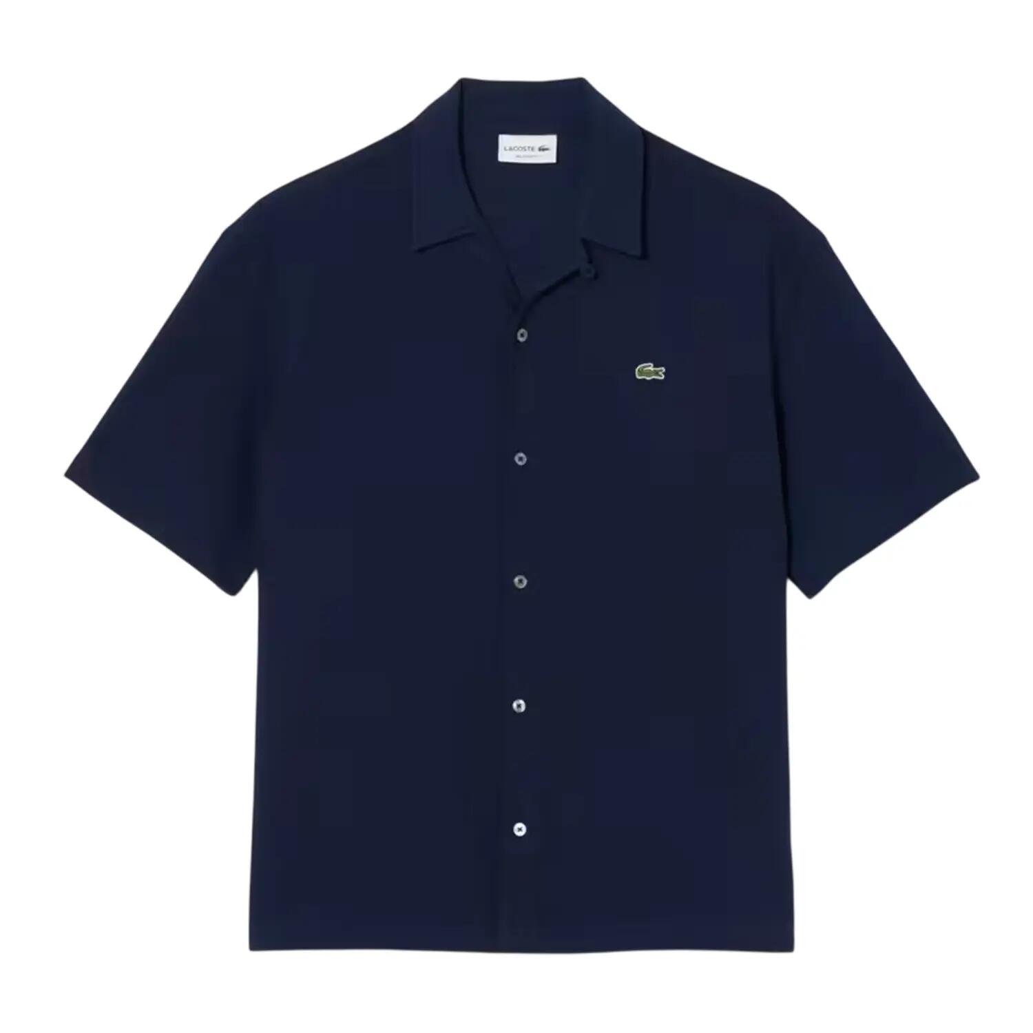 Camicia Revere Collare Uomo Lacoste Blu Navy 2/3