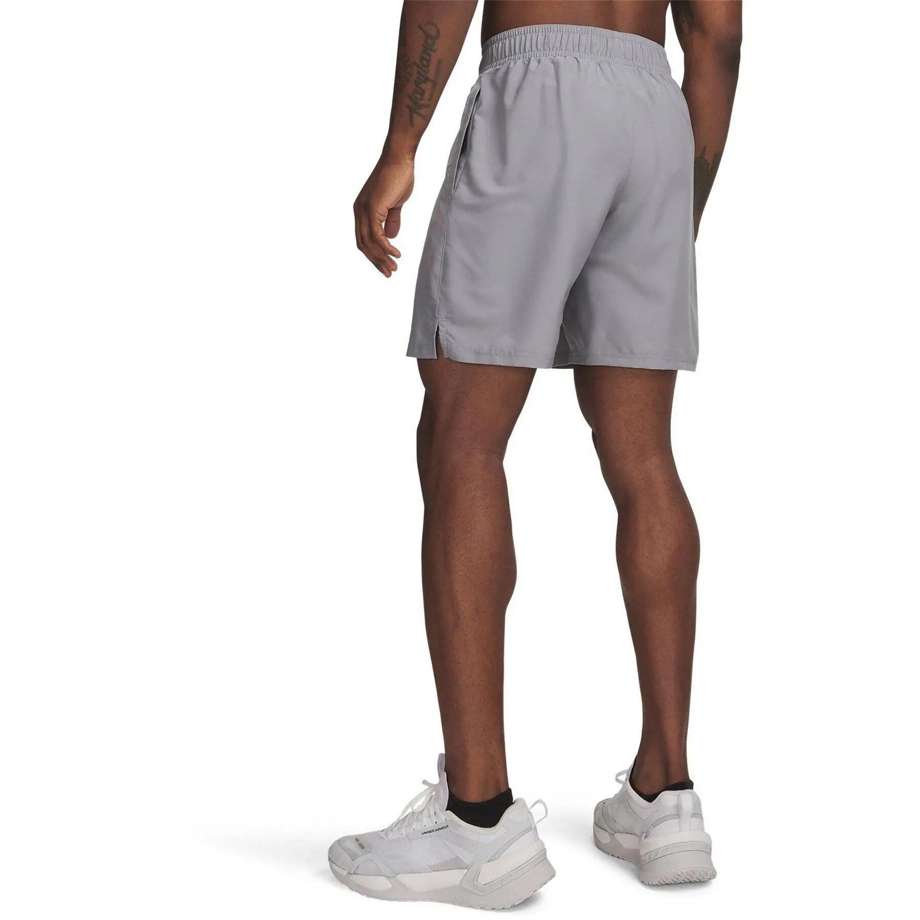 Pantaloncini Tecnologia Tessuto Uomo Under Armour Wordmarks Acciaio Rosa 2/3