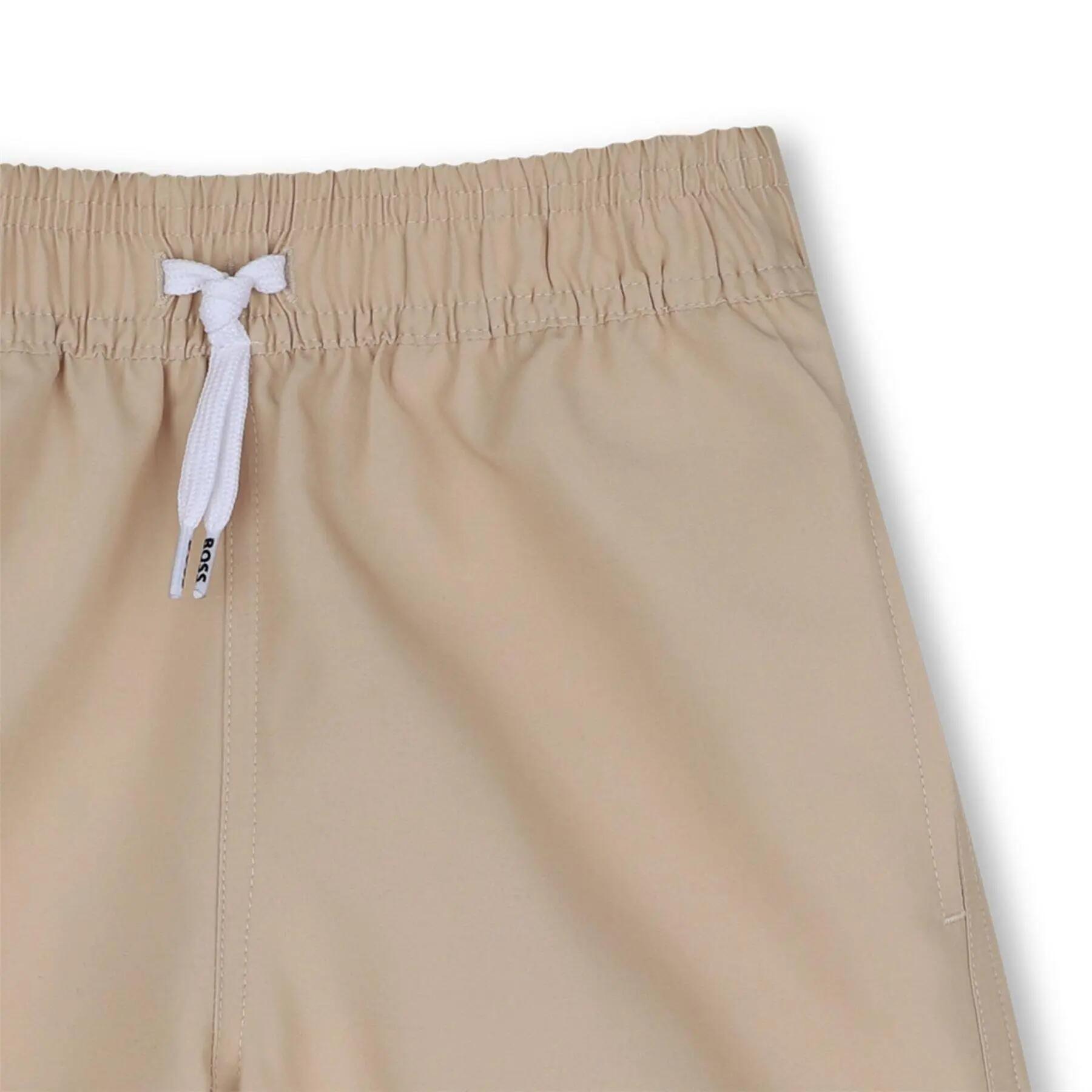 Short Motif/style Logo Imprimé Garçon (Beige Gris) 3/3