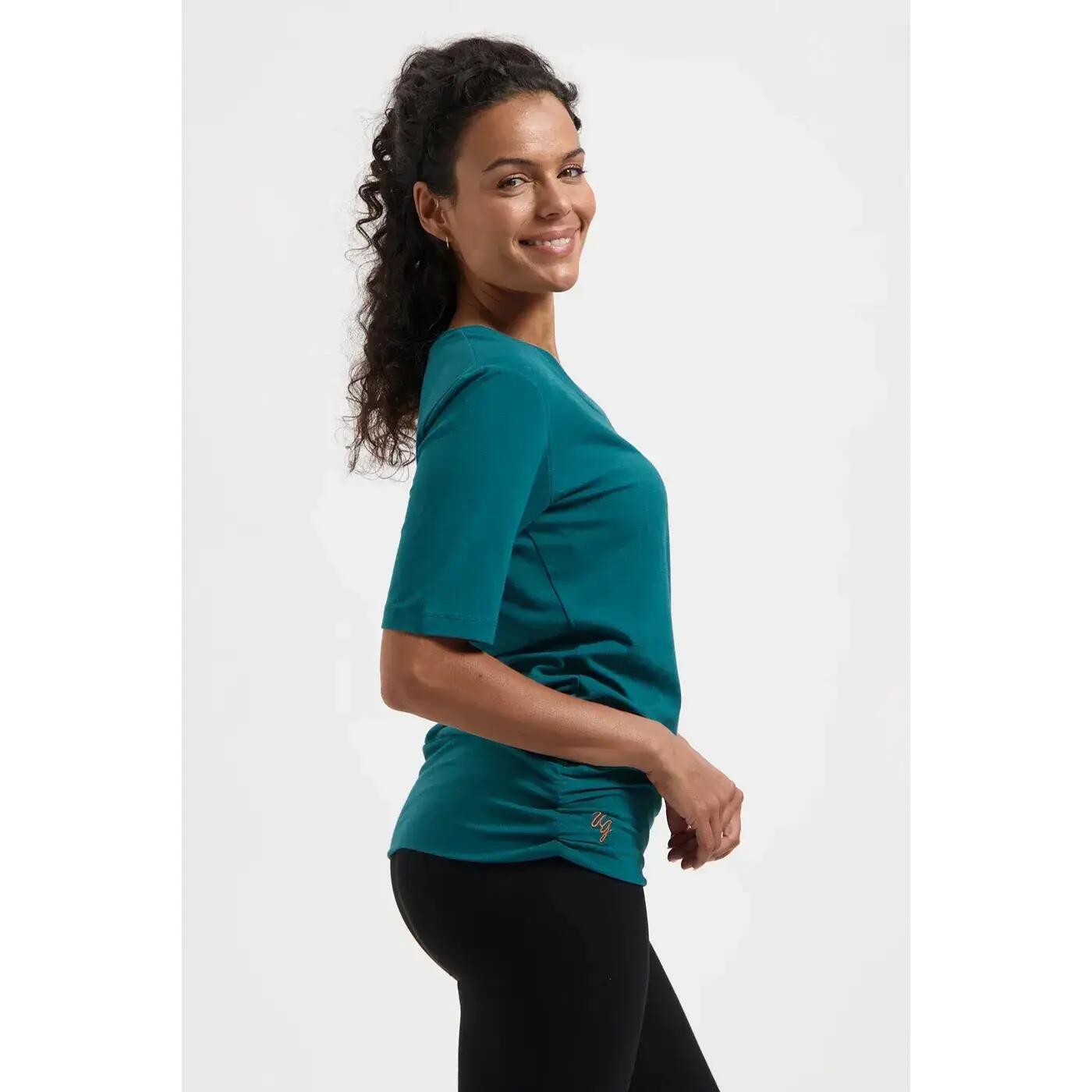 Top multifonctionnel Yoga et Pilates Kami avec ceinture - Vert Mer 6/6