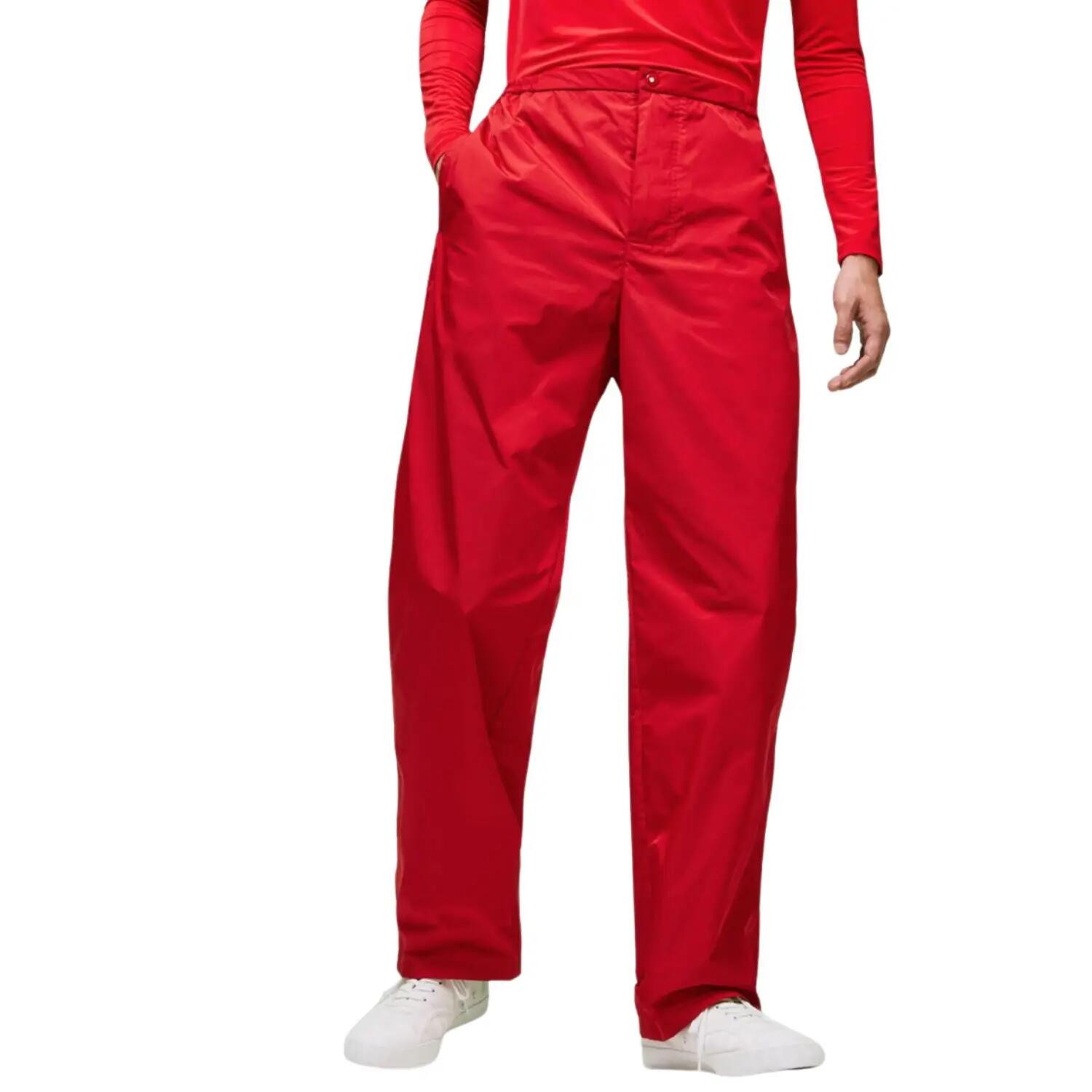 Lacoste Unisex Hose Weit Rot 3/5