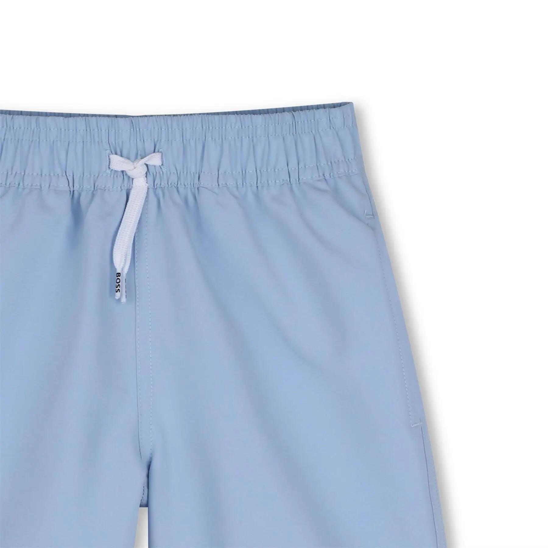 Short Motif/style Logo Imprimé Garçon (Bleu Clair) 3/3