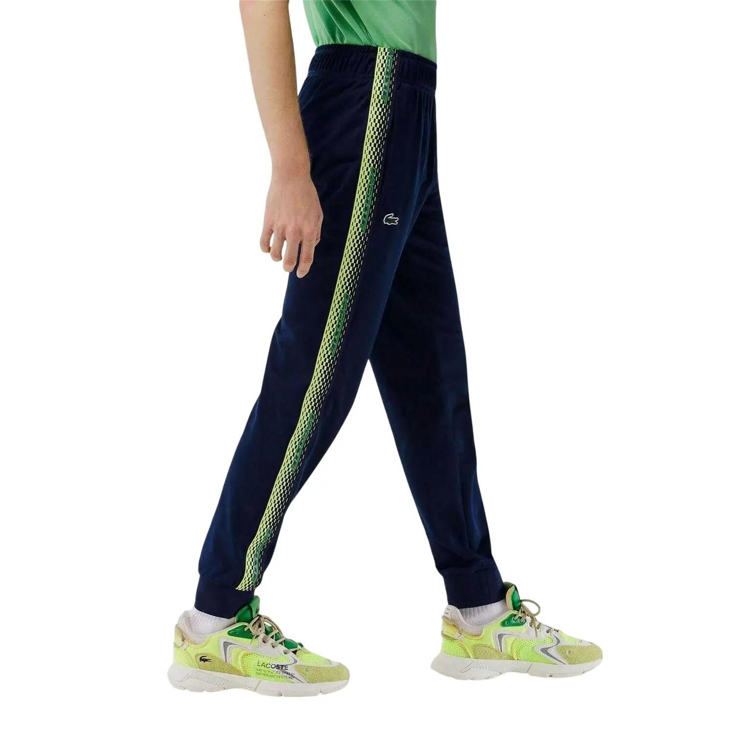 Pantalone Da Tuta Logo Conico Tennis Uomo Lacoste Blu Navy 4/4