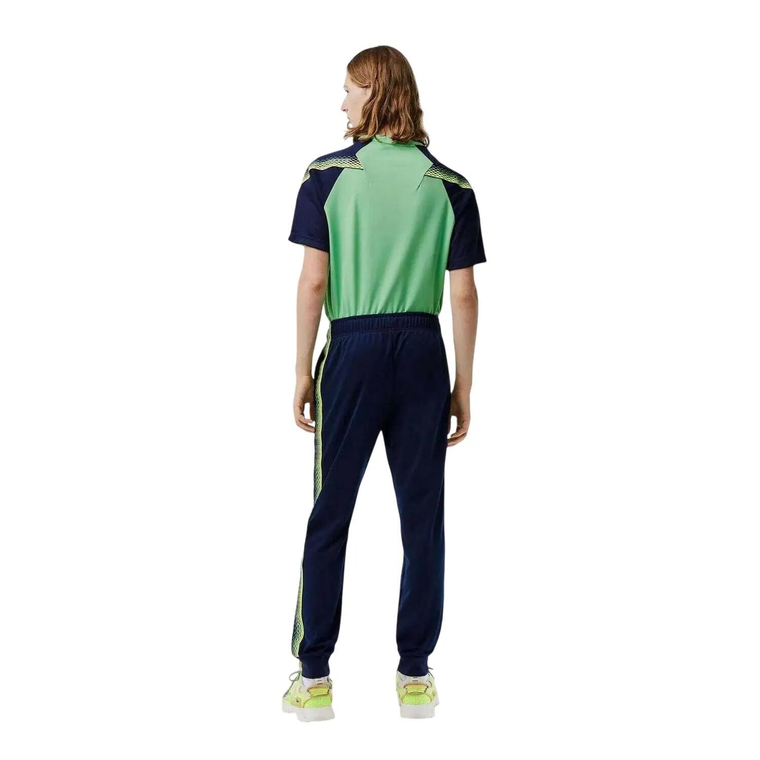 Pantalone Da Tuta Logo Conico Tennis Uomo Lacoste Blu Navy 3/4