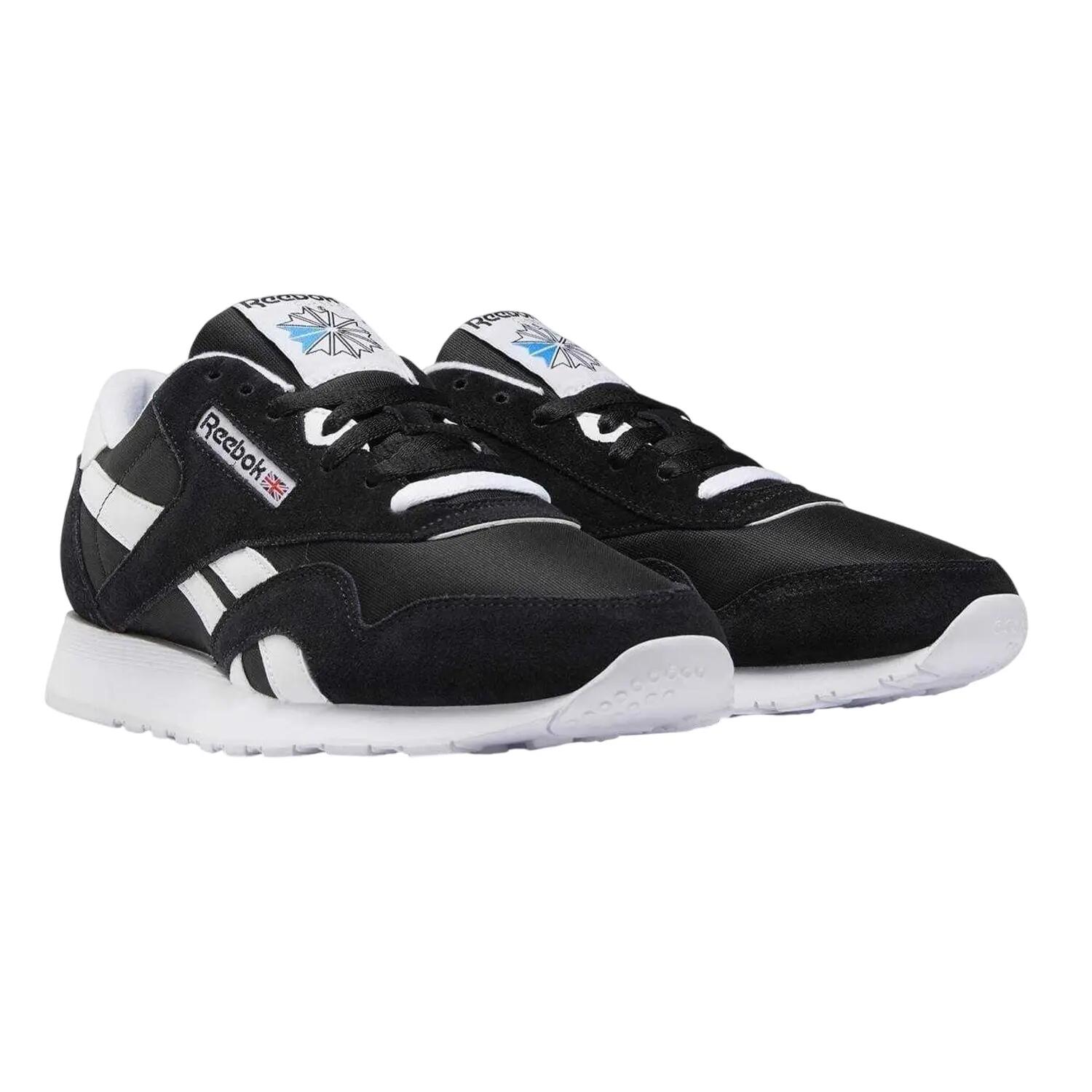 Sneaker für , Nylon, WildlederPanel Herren Schwarz/Weiß 4/4
