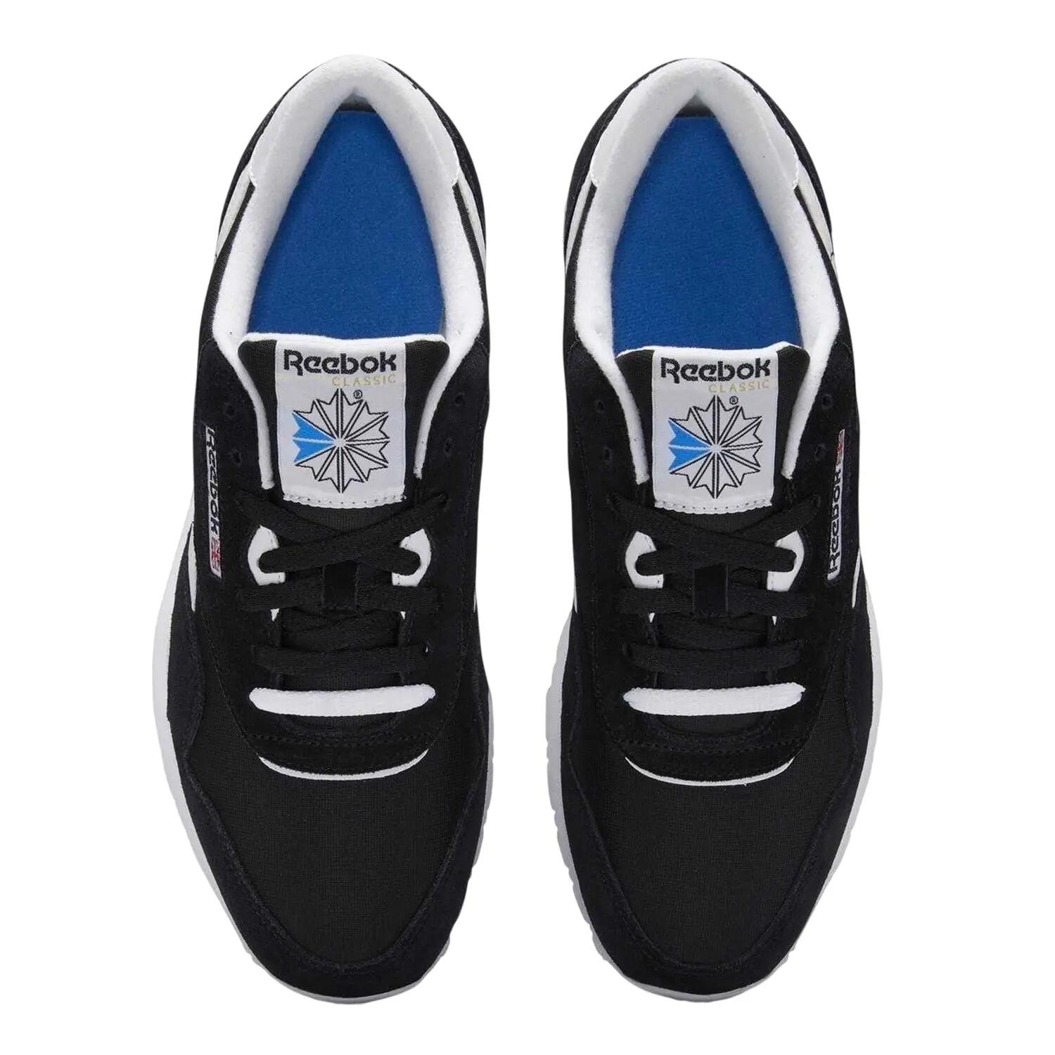 Sneaker für , Nylon, WildlederPanel Herren Schwarz/Weiß 3/4