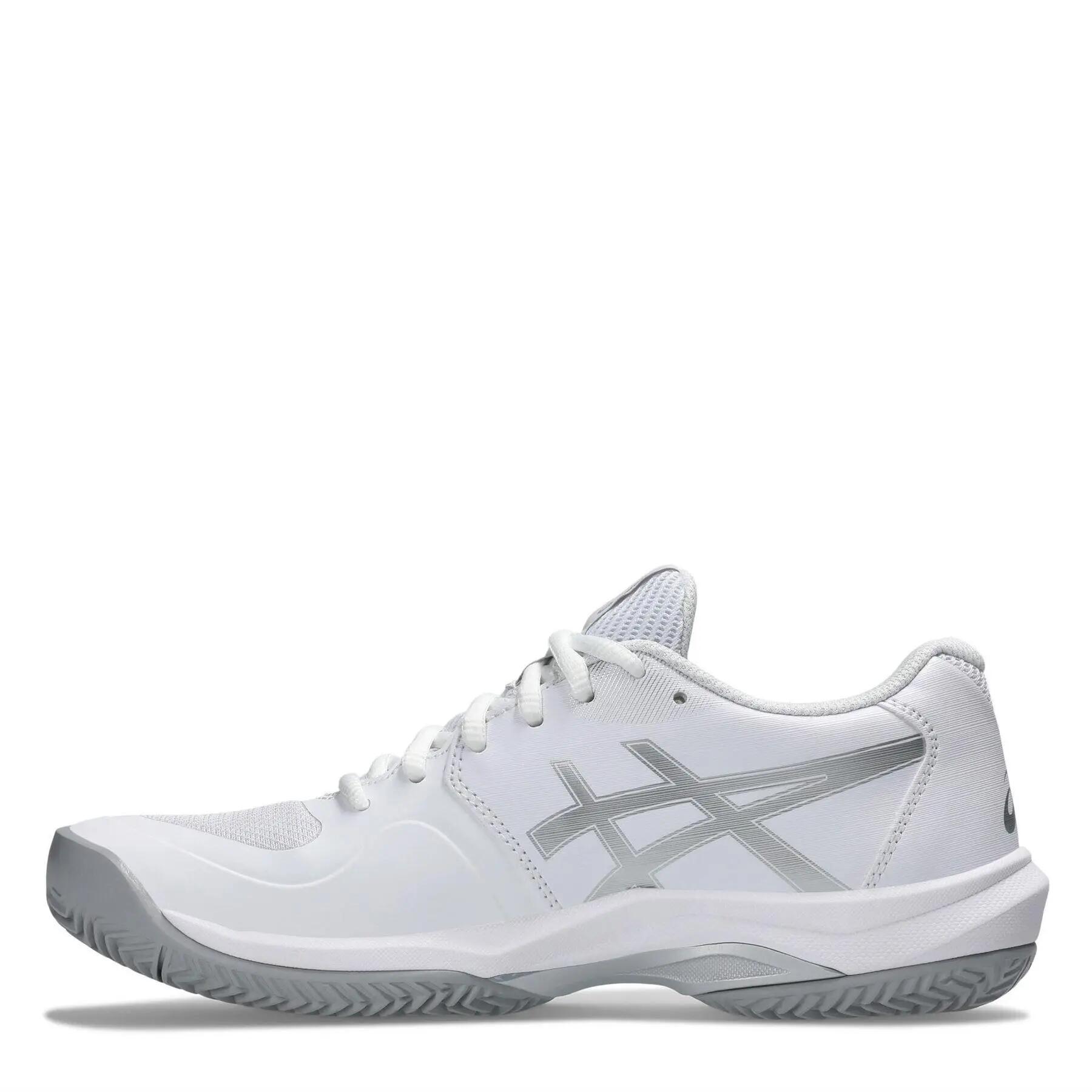 Womens/Ladies Game Tennis Shoes (White/Clay) 2/5