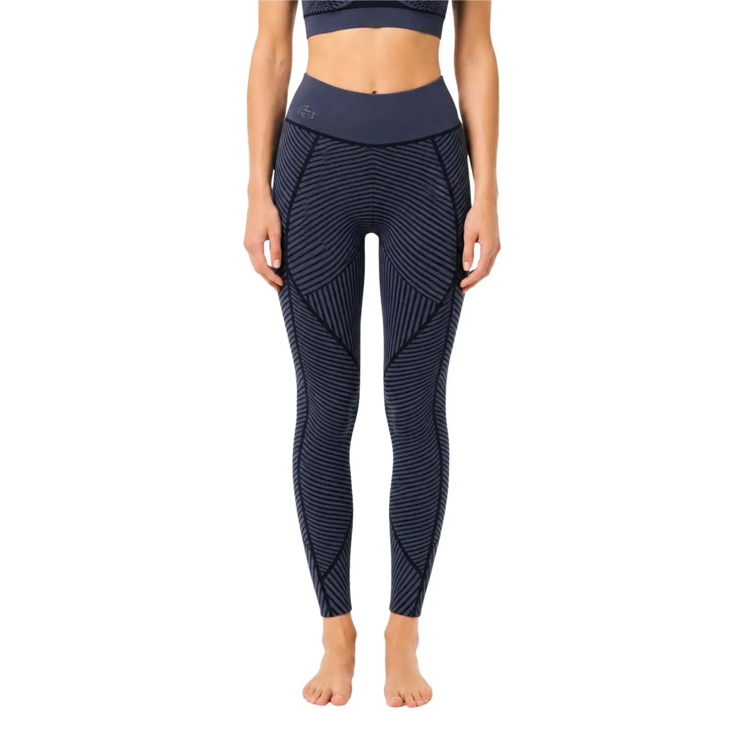 Colanți de damă Lacoste pentru antrenament, tip leggins, bleumarin