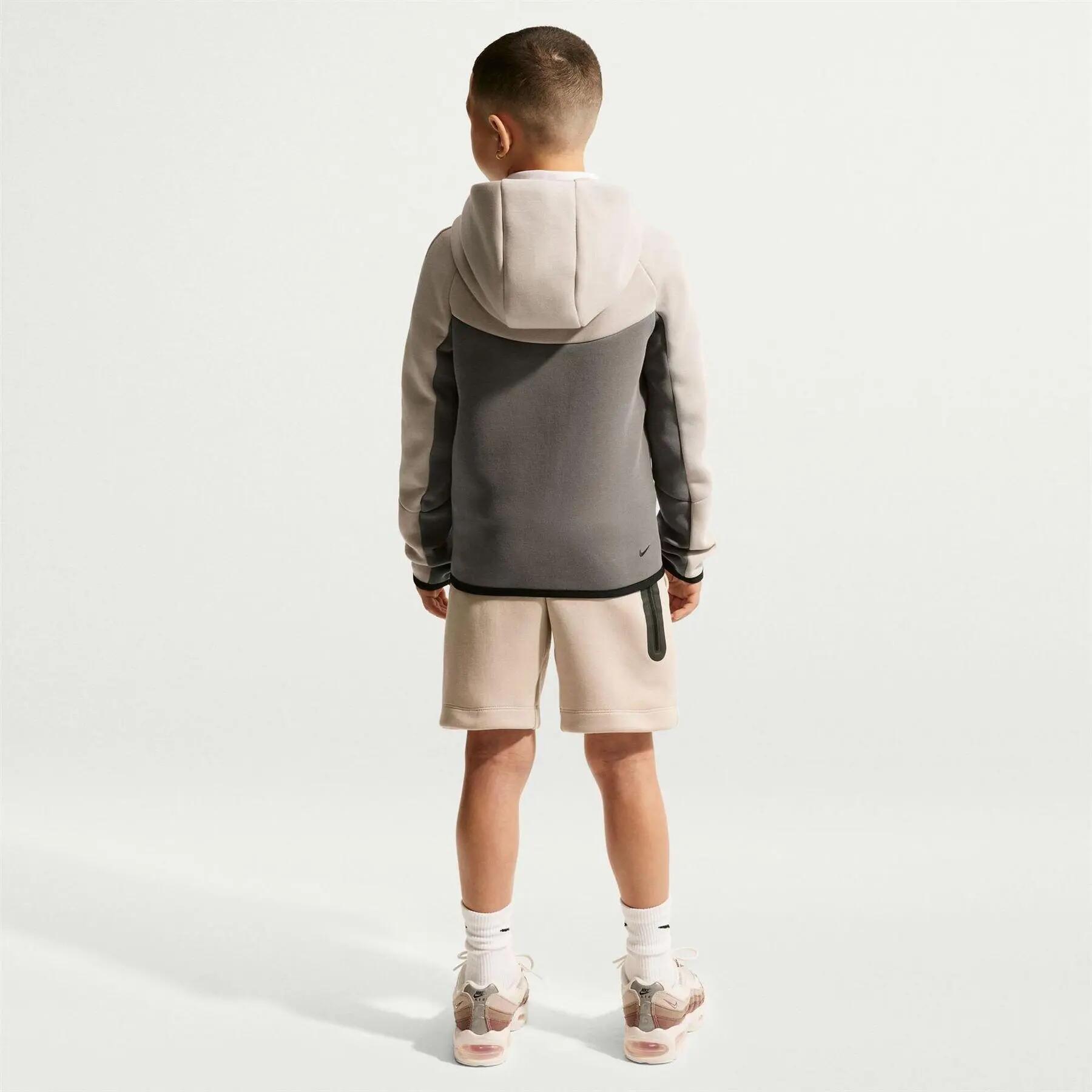 Felpa Con Cappuccio E Zip Intera Tecnologia Pile Bambini Nike Grotta Viola 5/5