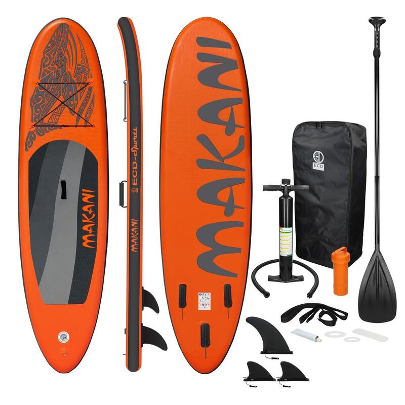 Stand Up Paddle Board Surfplank Oranje Makani 320x82x15cm